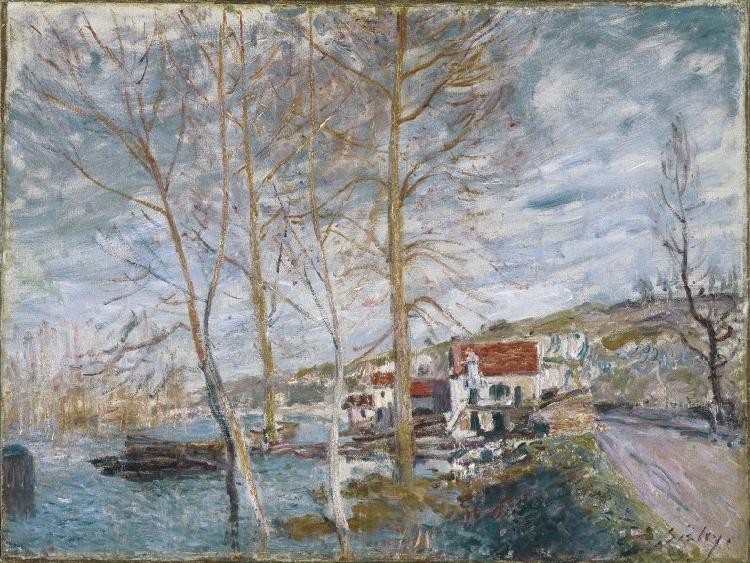 Alfred Sisley Inondation a Moret Norge oil painting art